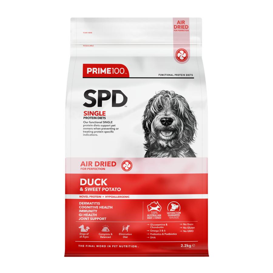 Prime100 SPD Air Dried Duck & Sweet Potato Dry Dog Food