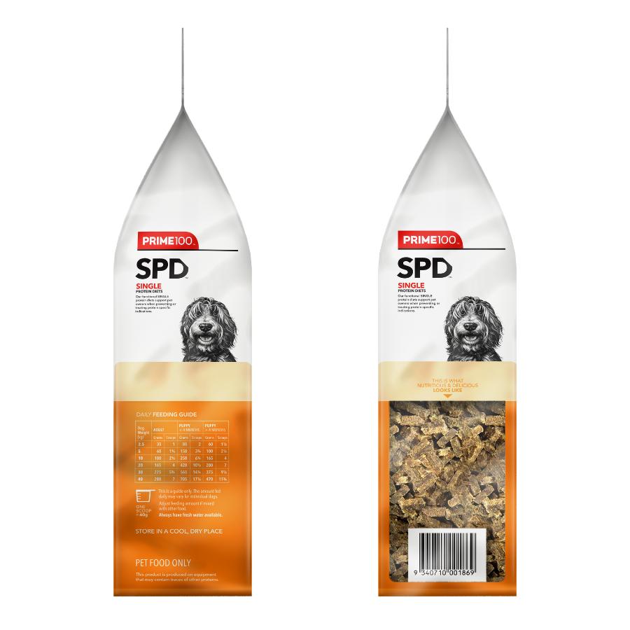 Prime100 SPD Air Dried Chicken & Brown Rice Dry Dog Food