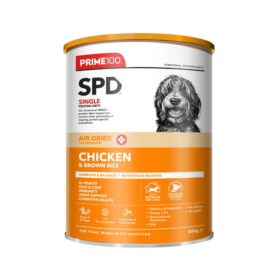 Prime100 SPD Air Dried Chicken & Brown Rice Dry Dog Food