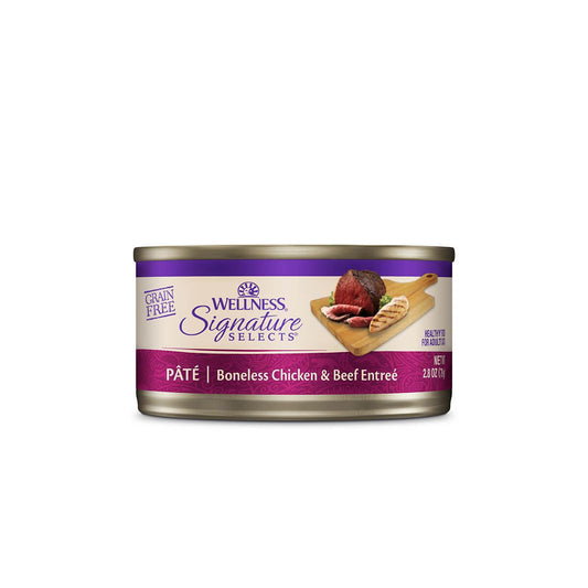 Wellness Core Signature Selects Boneless Chicken and Beef Entrée Pate Wet Cat Food