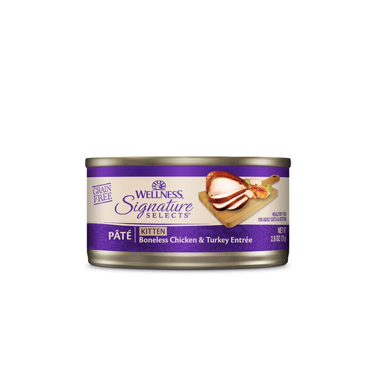 Wellness Core Signature Selects Kitten Boneless Chicken and Turkey Entrée Pate Wet Cat Food