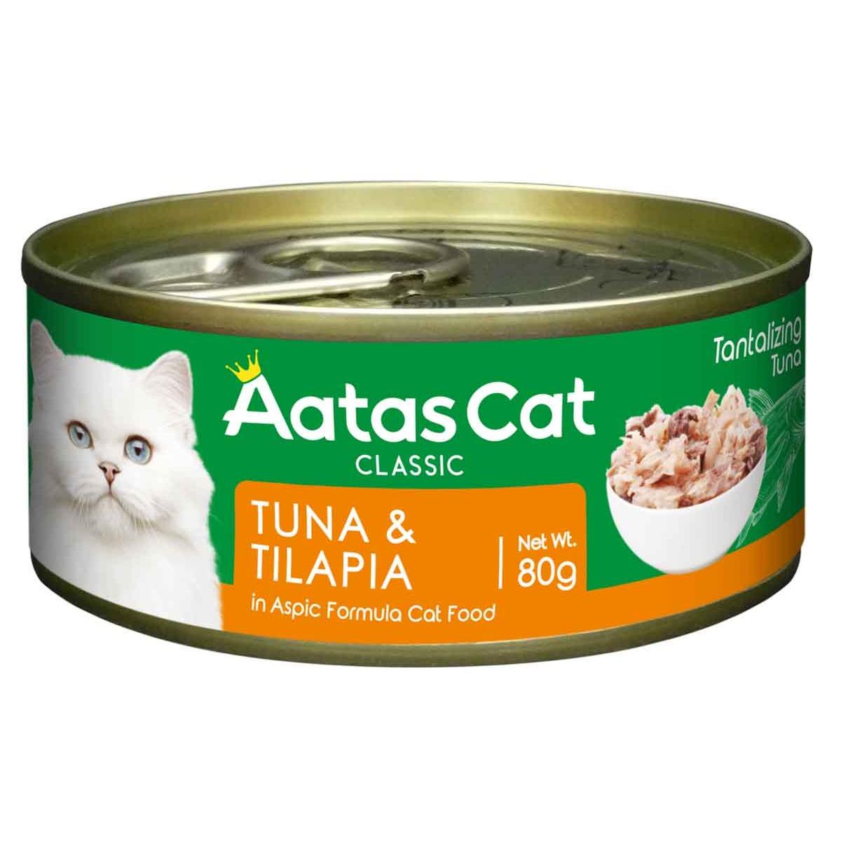 Aatas Tantalizing Tuna & Tilapia in Jelly Wet Cat Food