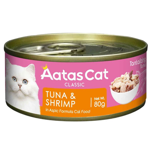 Aatas Tantalizing Tuna & Shrimp in Jelly Wet Cat Food 80g