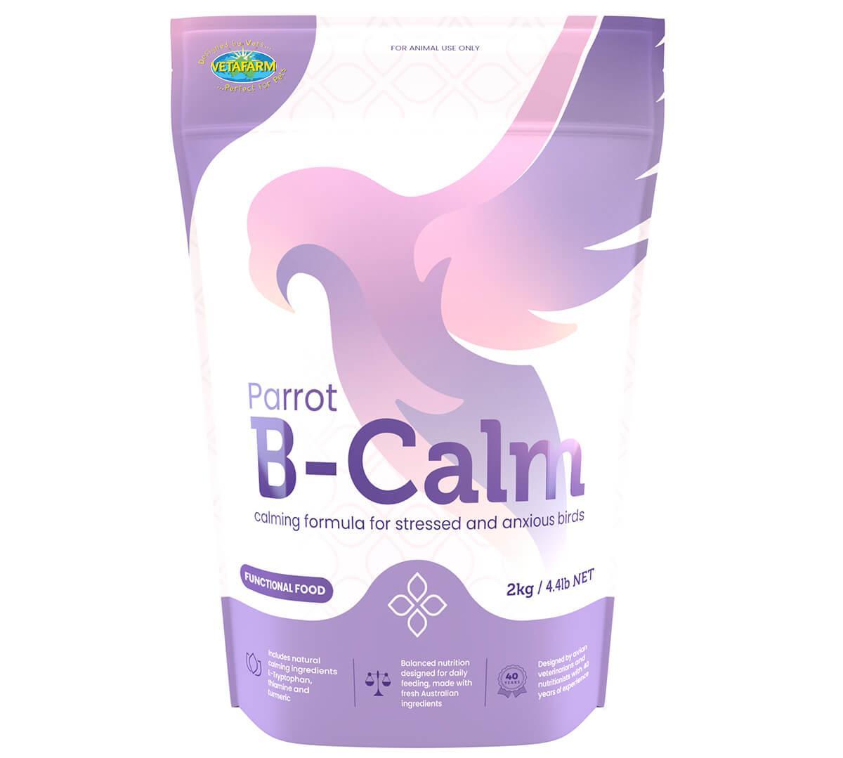 Vetafarm Parrot B-Calm Bird Food Pellets