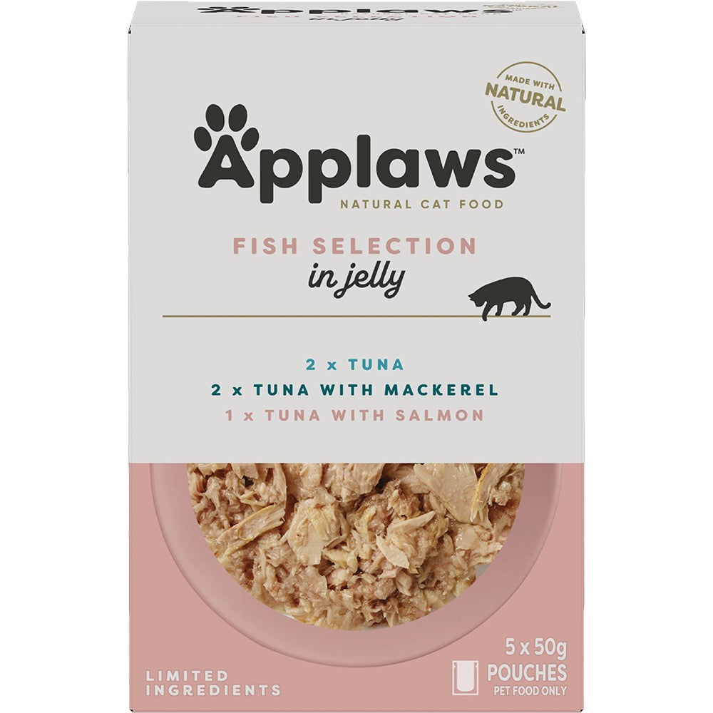 Applaws Tuna In Jelly Wet Cat Food Pouches 5X50g