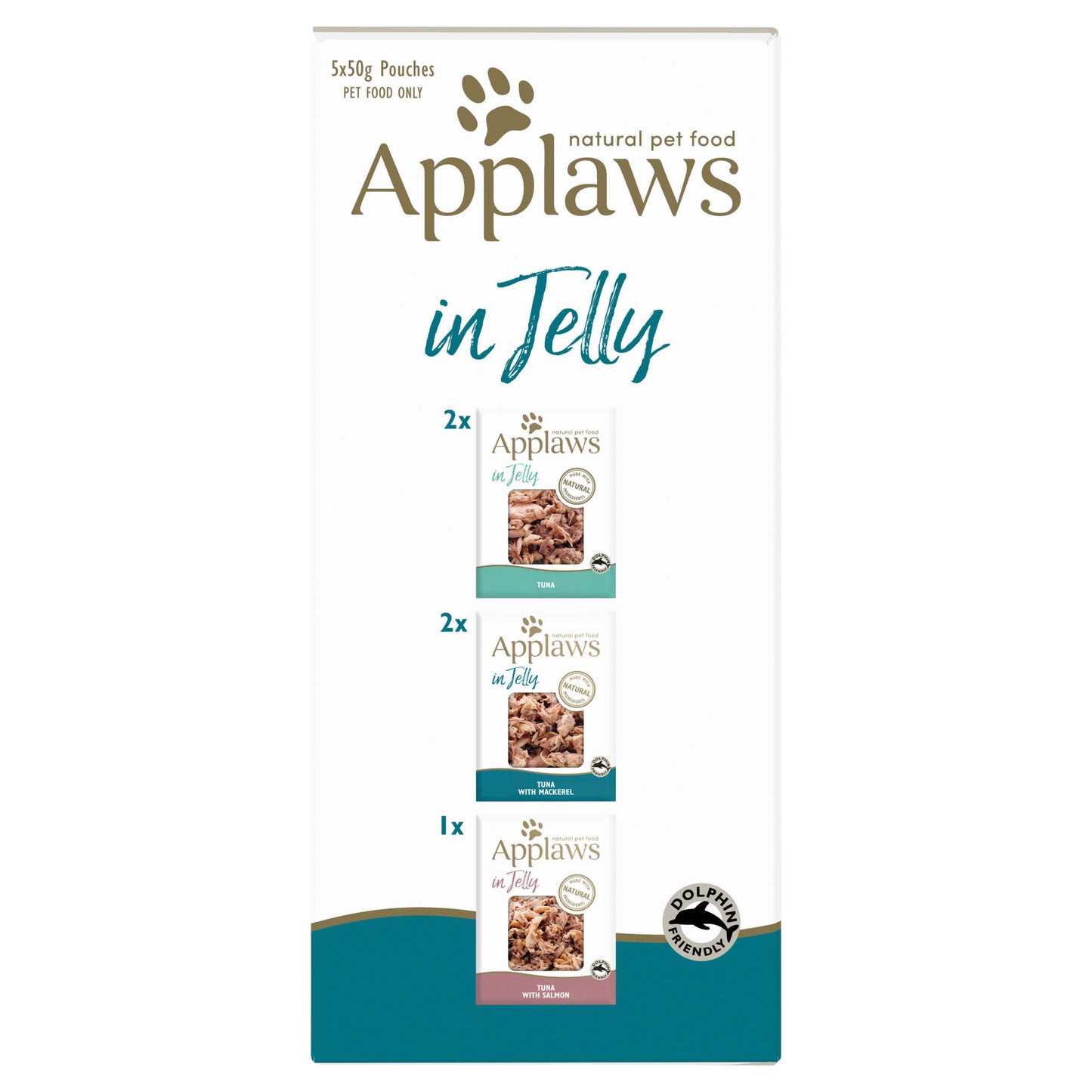 Applaws Tuna In Jelly Wet Cat Food Pouches 5X50g