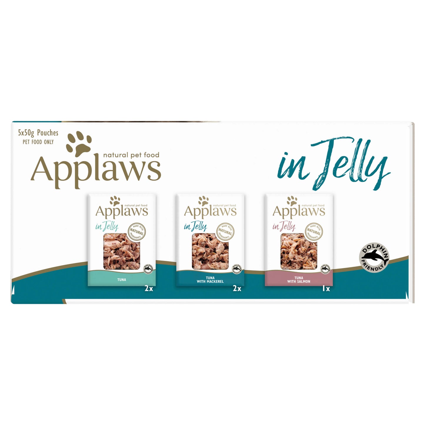 Applaws Tuna In Jelly Wet Cat Food Pouches 5X50g