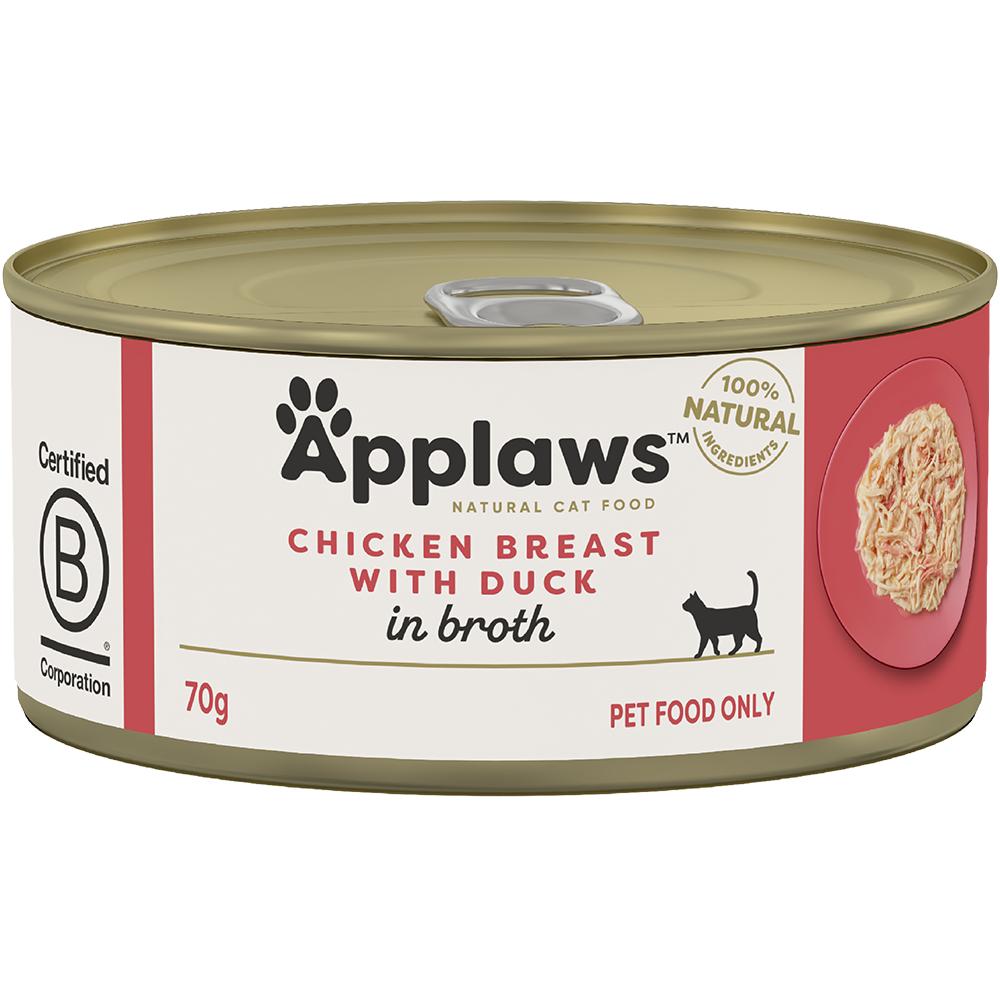 Applaws Chicken & Duck Wet Cat Food Can 70g