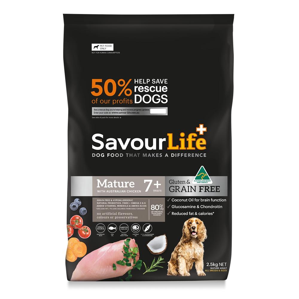 Savourlife Grain Free Mature 7+ With Australian Chicken Dry Dog Food