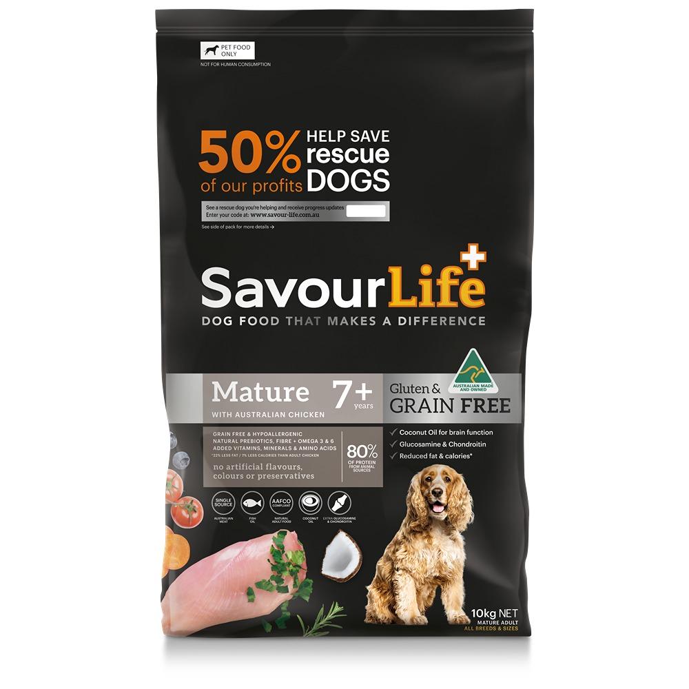 Savourlife Grain Free Mature 7+ With Australian Chicken Dry Dog Food