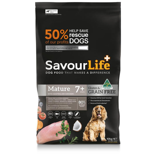Savourlife Grain Free Mature 7+ With Australian Chicken Dry Dog Food