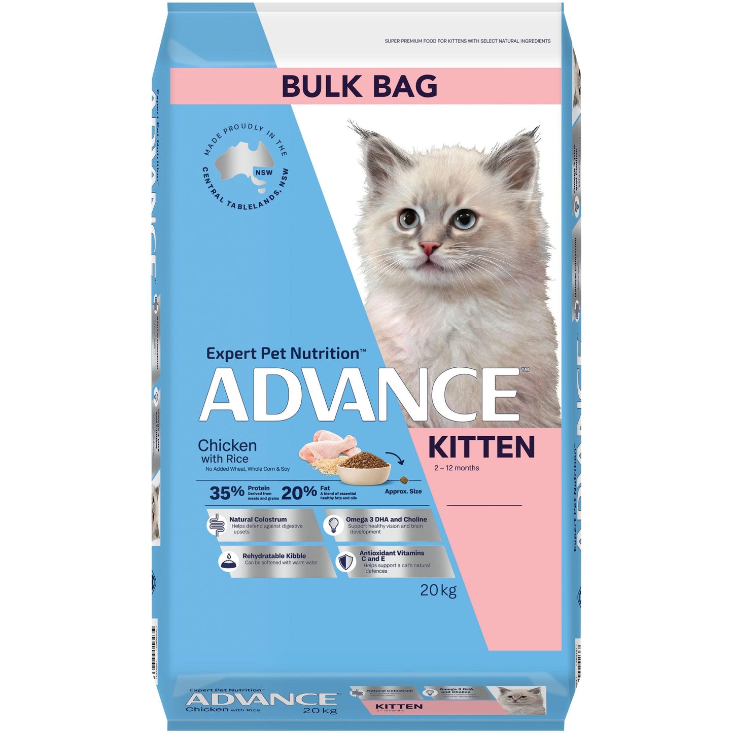 Advance Kitten Chicken With Rice Dry Cat Food