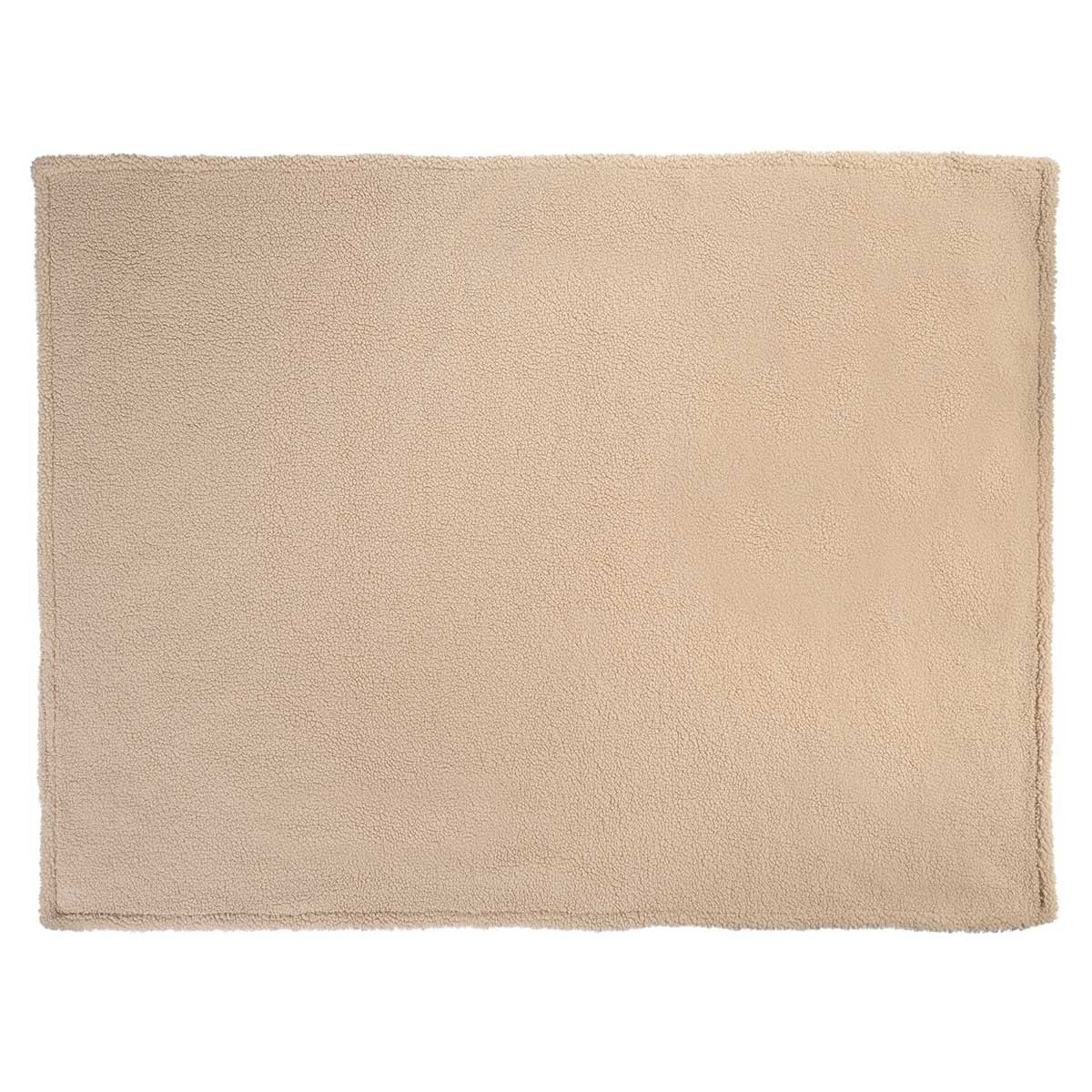 Buddy & Belle Reversible Teddy Dog Blanket Biscotti Cream