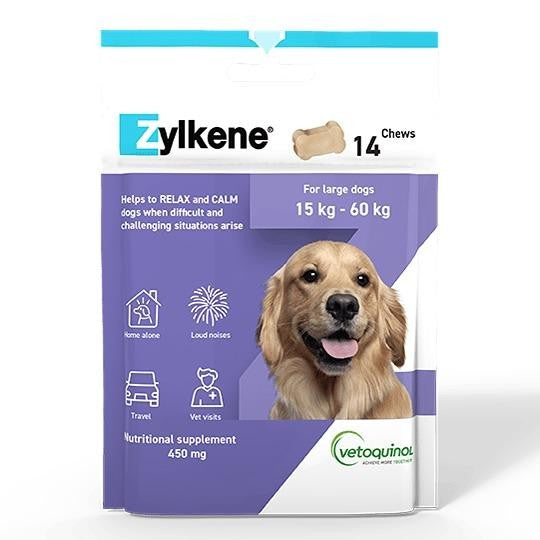 ZYLKENE Calming Chews Puppies & Dogs 15-60kgs 450mg