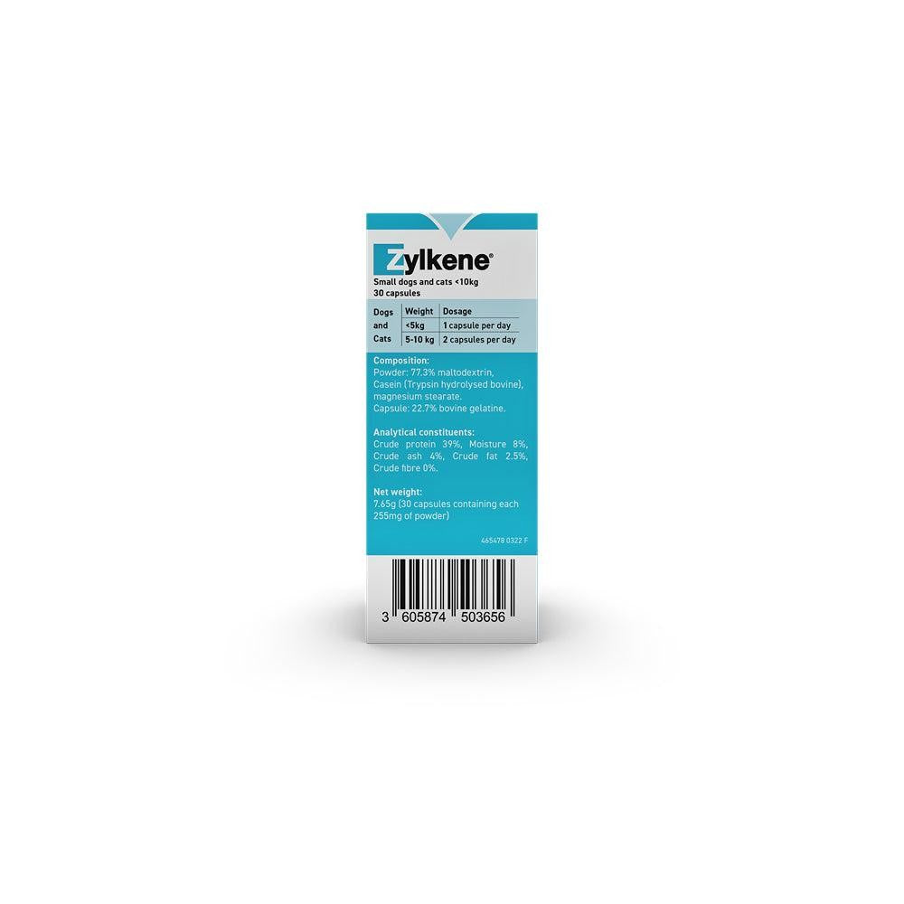 ZYLKENE Calming Capsules 75mg Cats & Dogs under 10kg 30pk