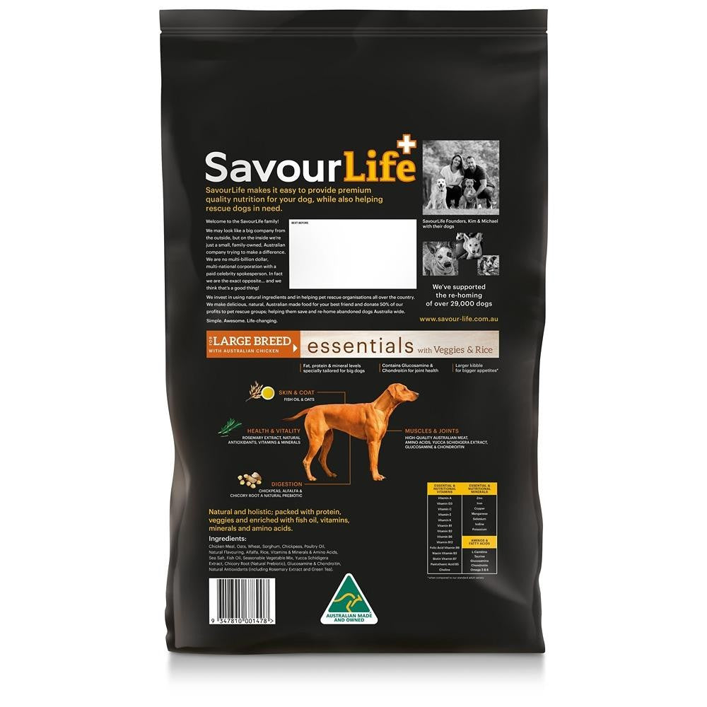 Savourlife Essentials Adult Large Breed Dog Food Chicken