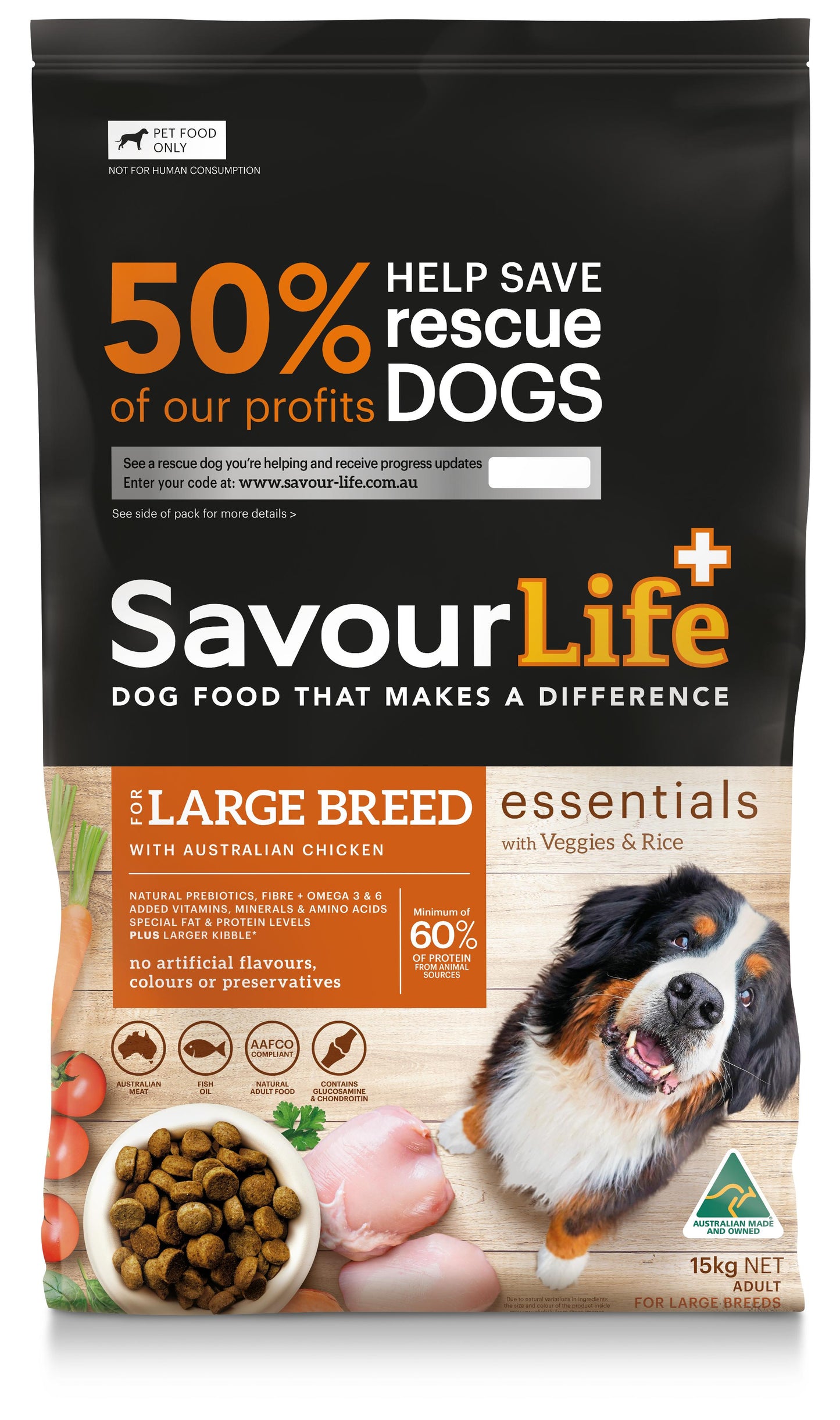 Savourlife Essentials Adult Large Breed Dog Food Chicken