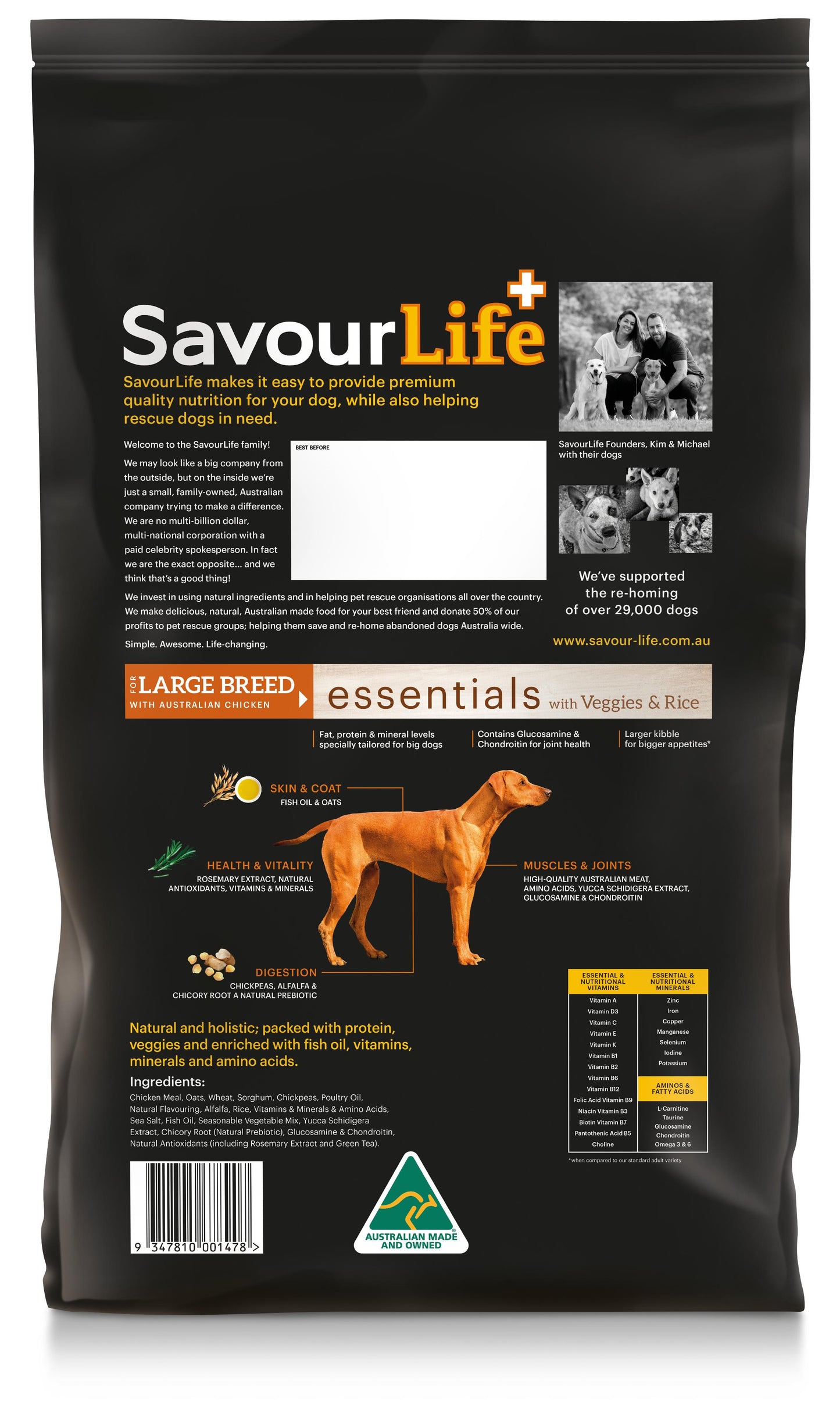 Savourlife Essentials Adult Large Breed Dog Food Chicken