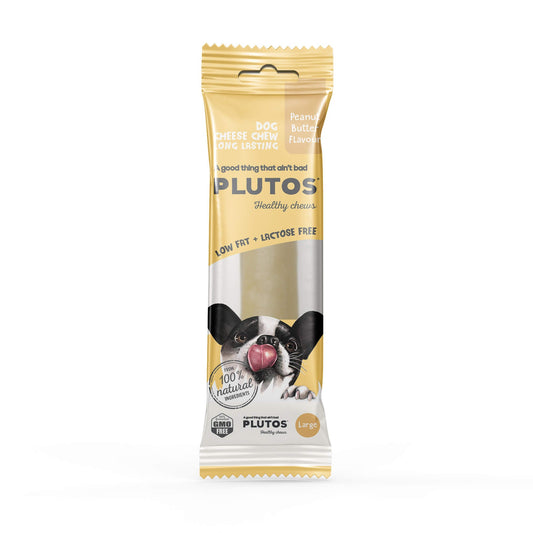 Plutos Cheese & Peanut Butter Large Chew Dog Treat