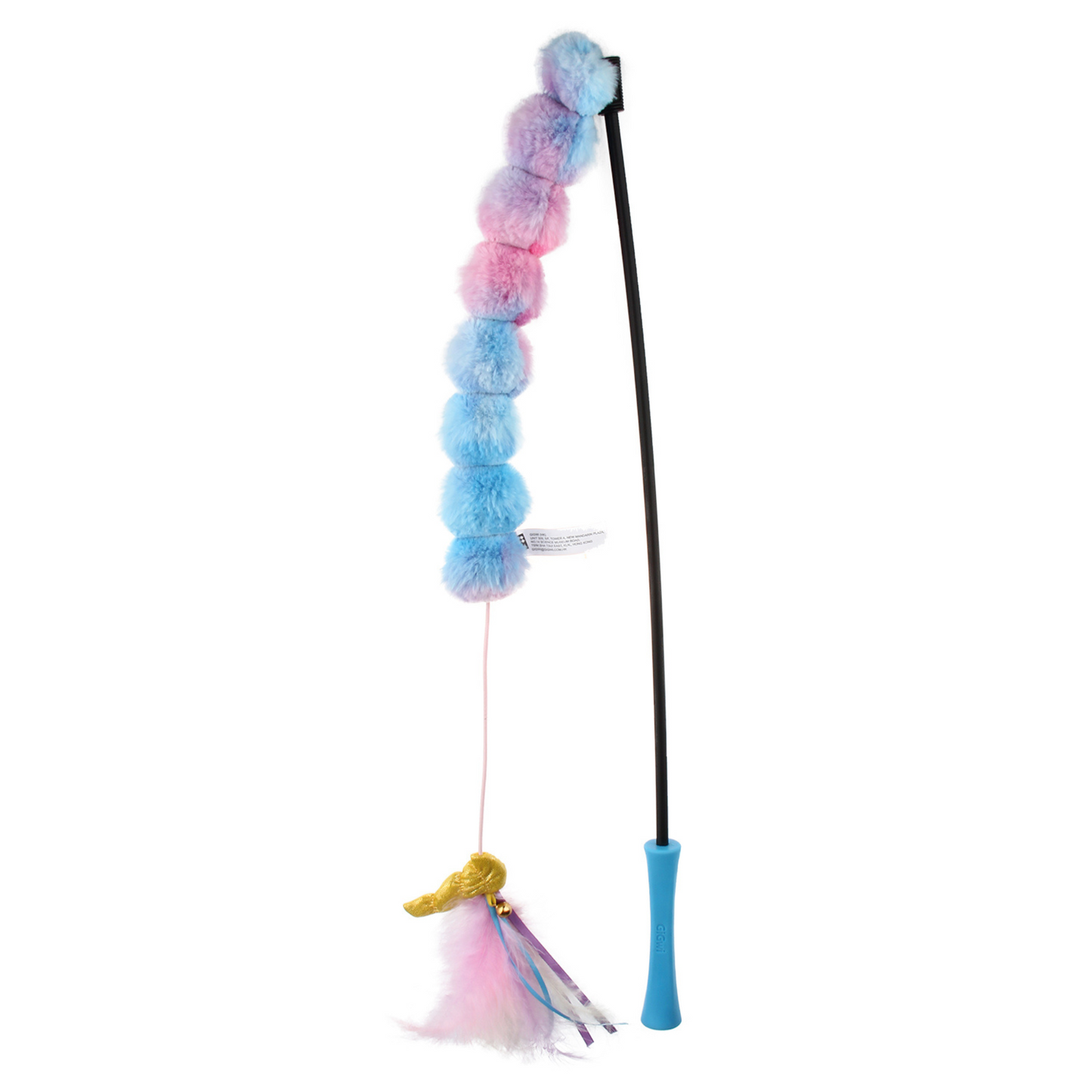 Gigwi Ice Cream Feather Teaser Wand Cat Toy