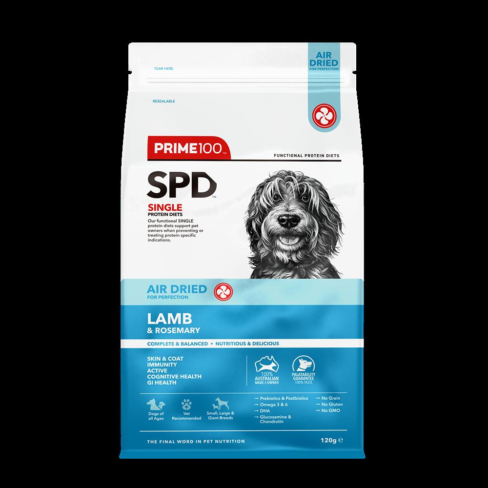 Prime100 SPD Air Dried Lamb & Rosemary Dry Dog Food