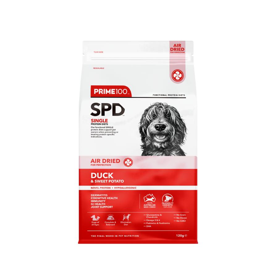 Prime100 SPD Air Dried Duck & Sweet Potato Dry Dog Food