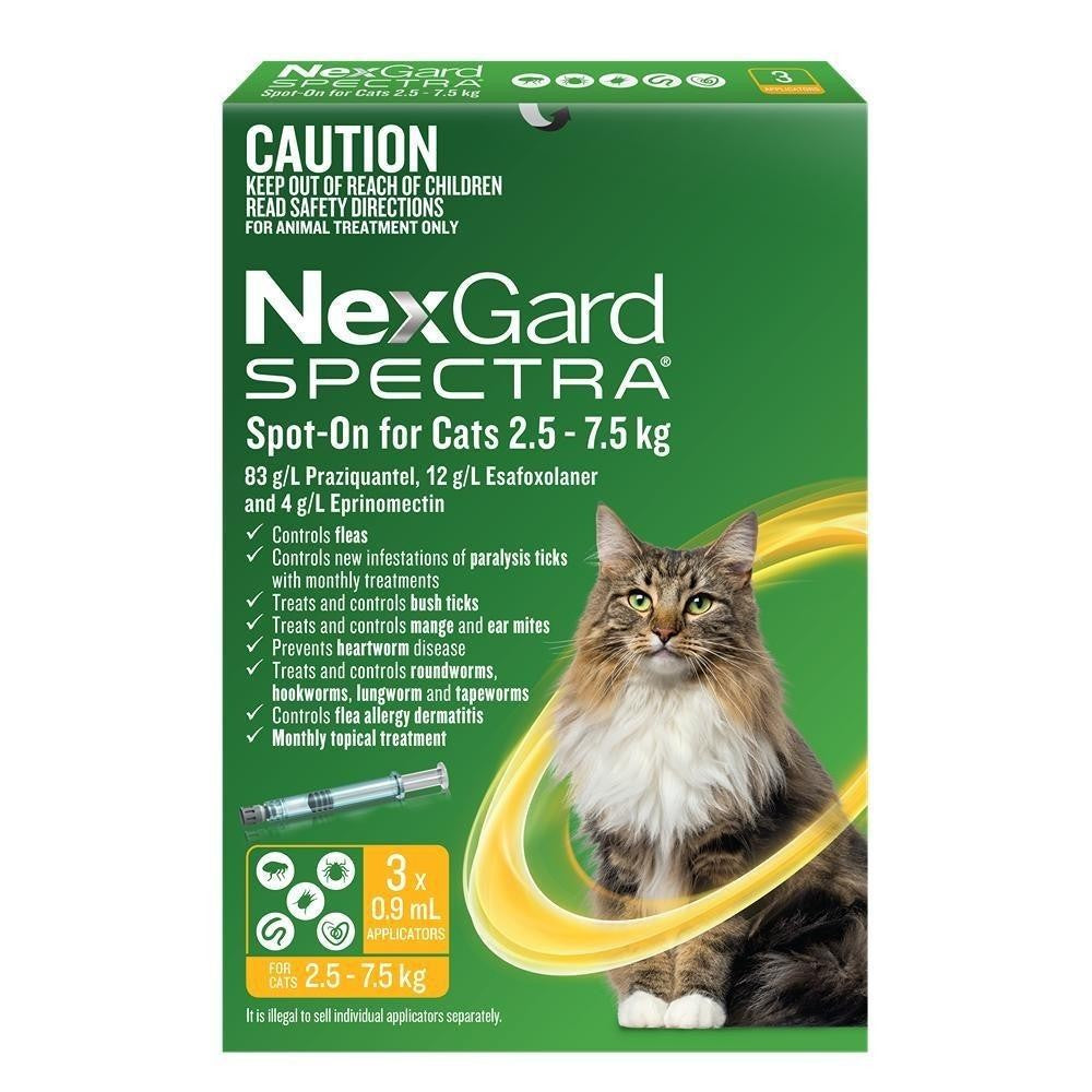 NexGard Spectra Spot-On for Cats 2.5-7.5 kg