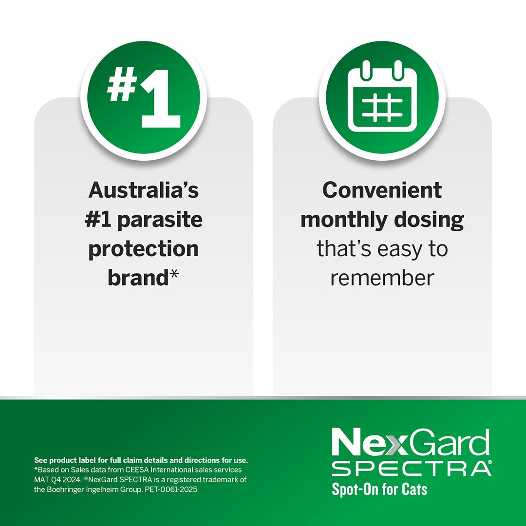 NexGard Spectra Spot-On for Cats 2.5-7.5 kg