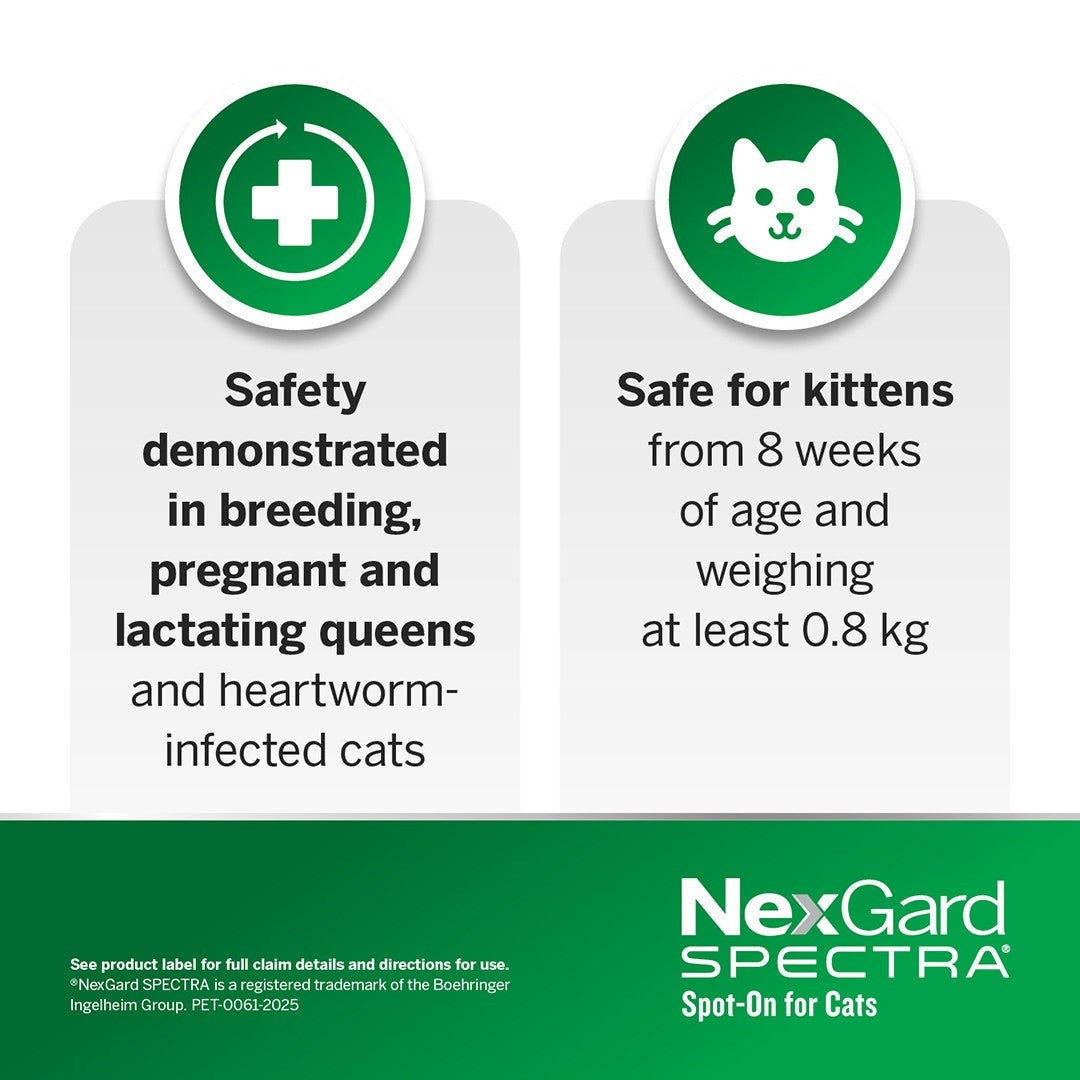 NexGard Spectra Spot-On for Cats 2.5-7.5 kg