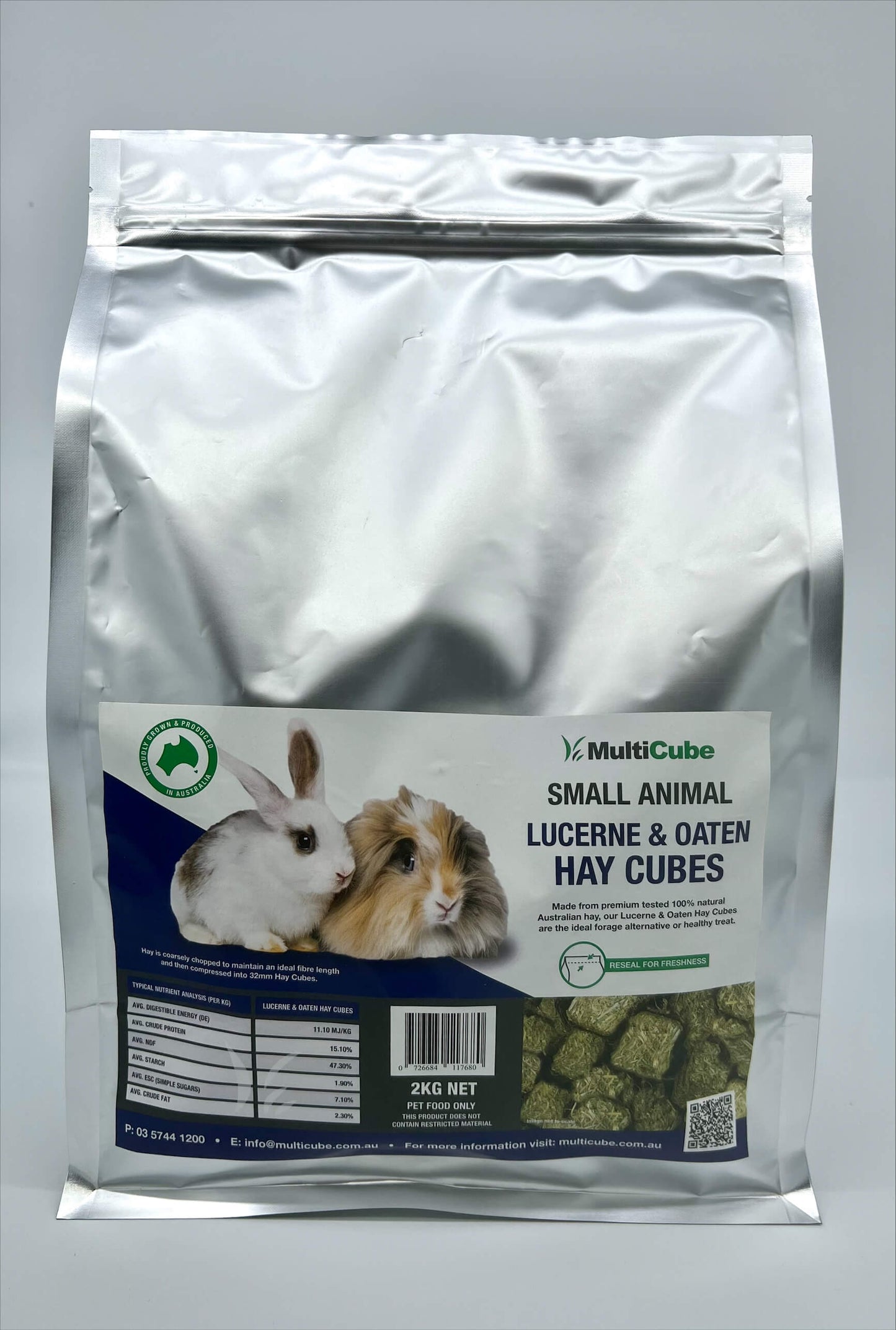 MultiCube Small Animal Lucerne & Oaten Hay Cubes
