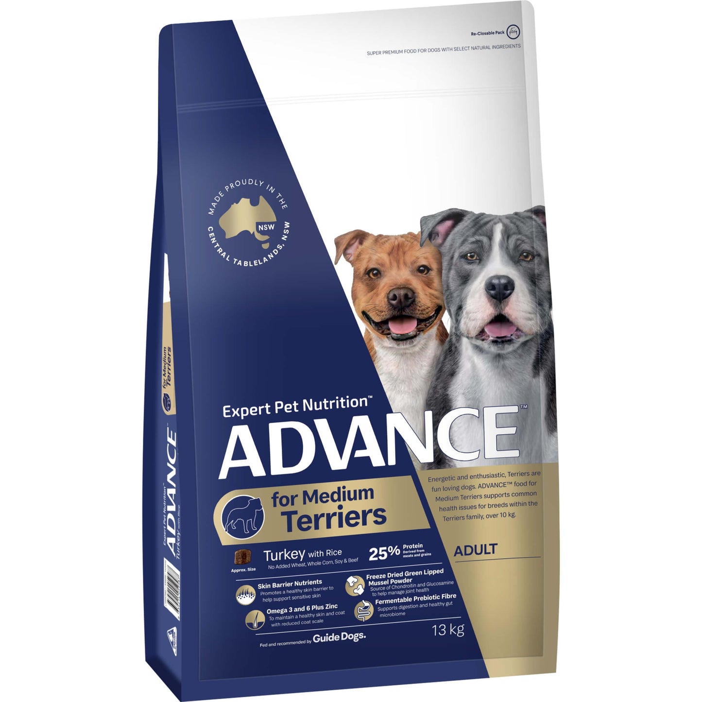 Advance Medium Terriers Turkey Dry Dog Food