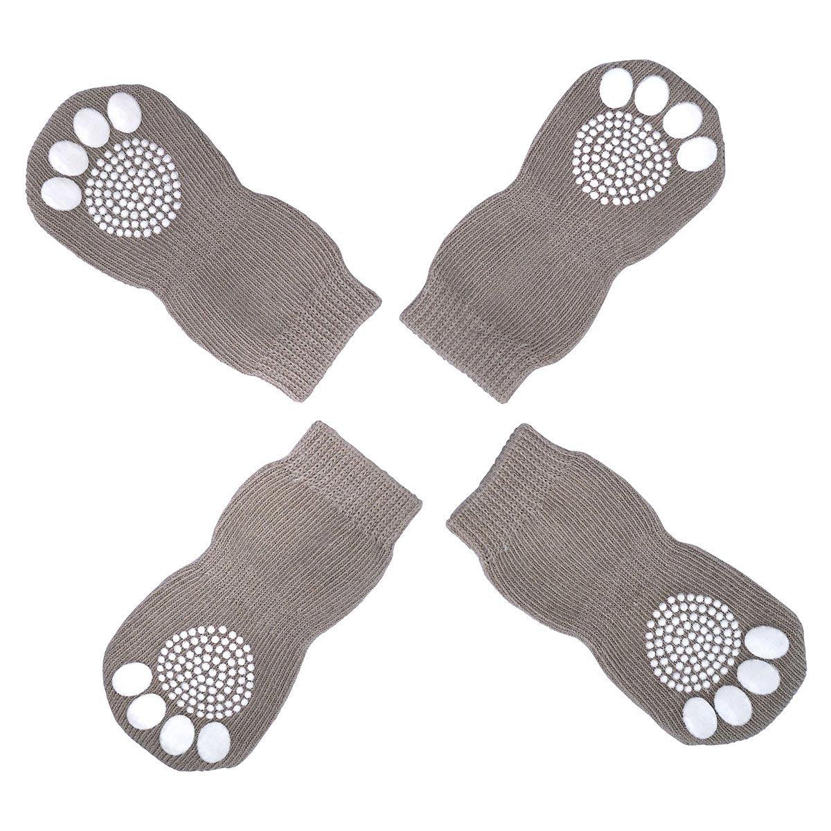 Lexi & Me Dog Grippy Socks 4 Pack Grey