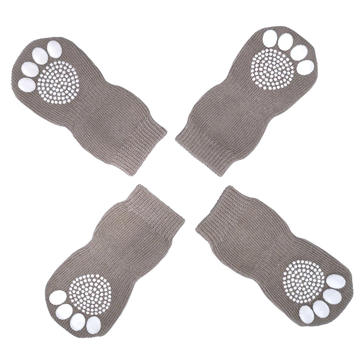 Lexi & Me Dog Grippy Socks 4 Pack Grey