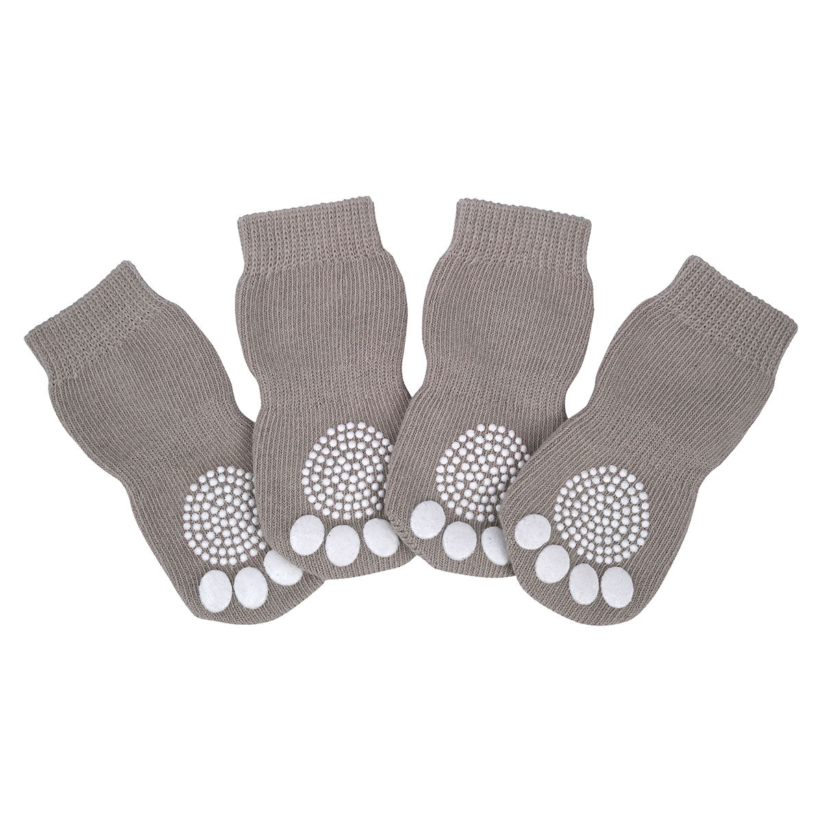 Lexi & Me Dog Grippy Socks 4 Pack Grey