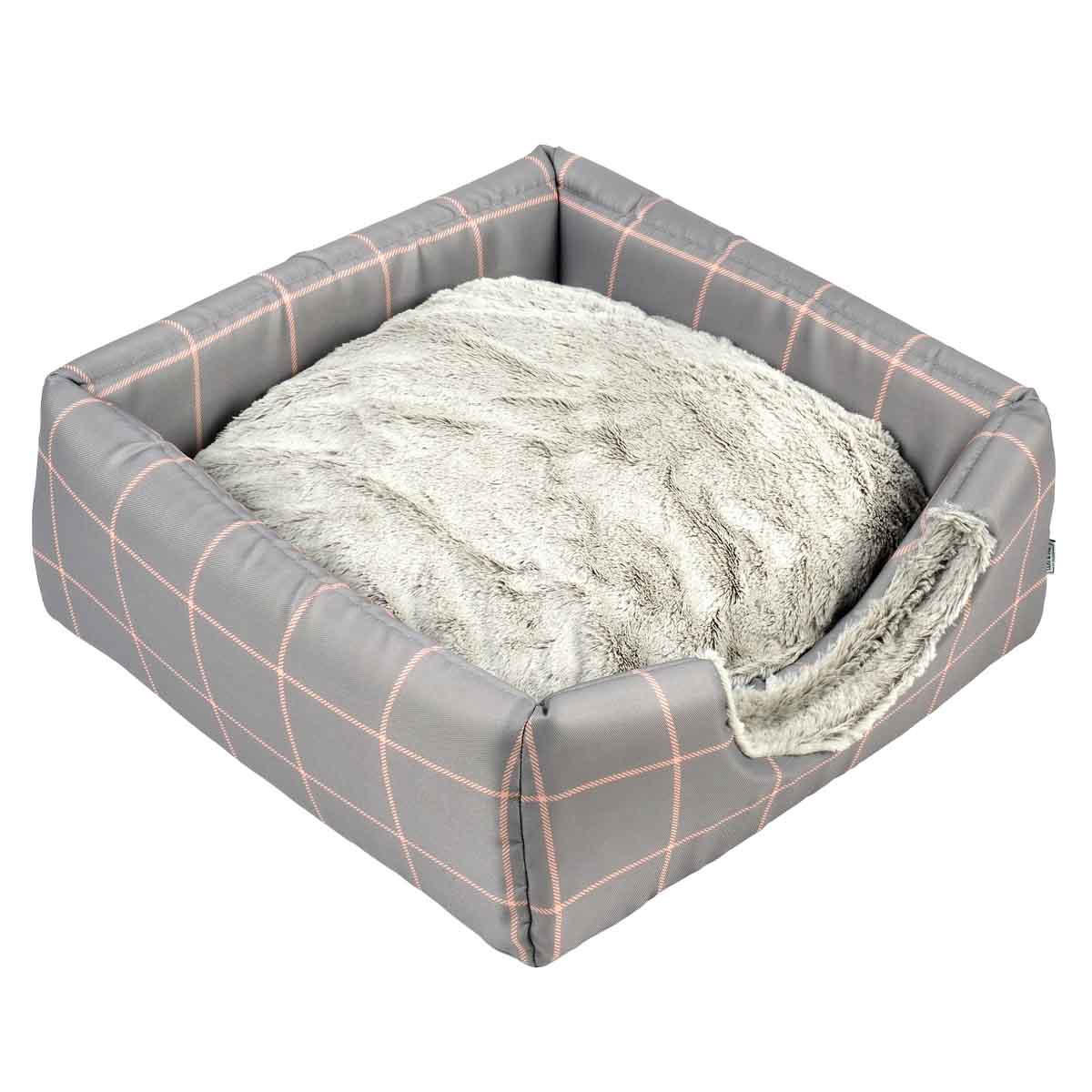 Lexi & Me Cat Cave Mist Grey Check