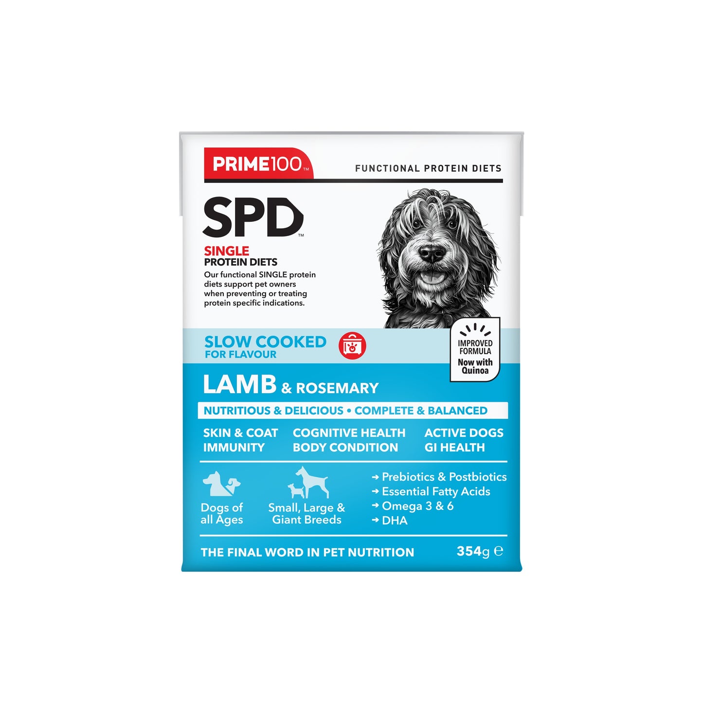 Prime100 SPD Slow Cooked Lamb & Rosemary Wet Dog Food