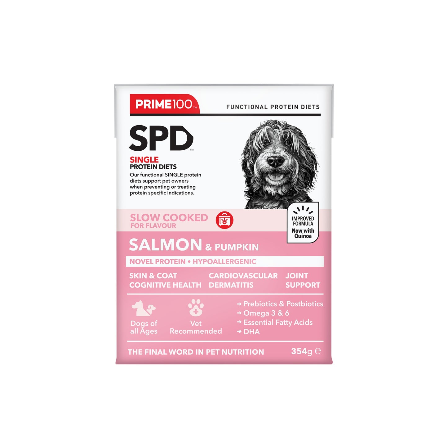 Prime100 SPD Slow Cooked Salmon & Pumpkin Wet Dog Food