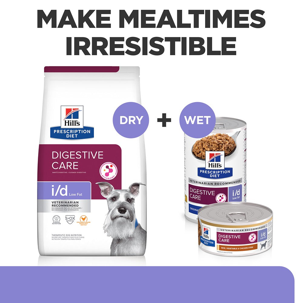 Hill's Prescription Diet I/D Digestive Care Low Fat Wet Dog Food