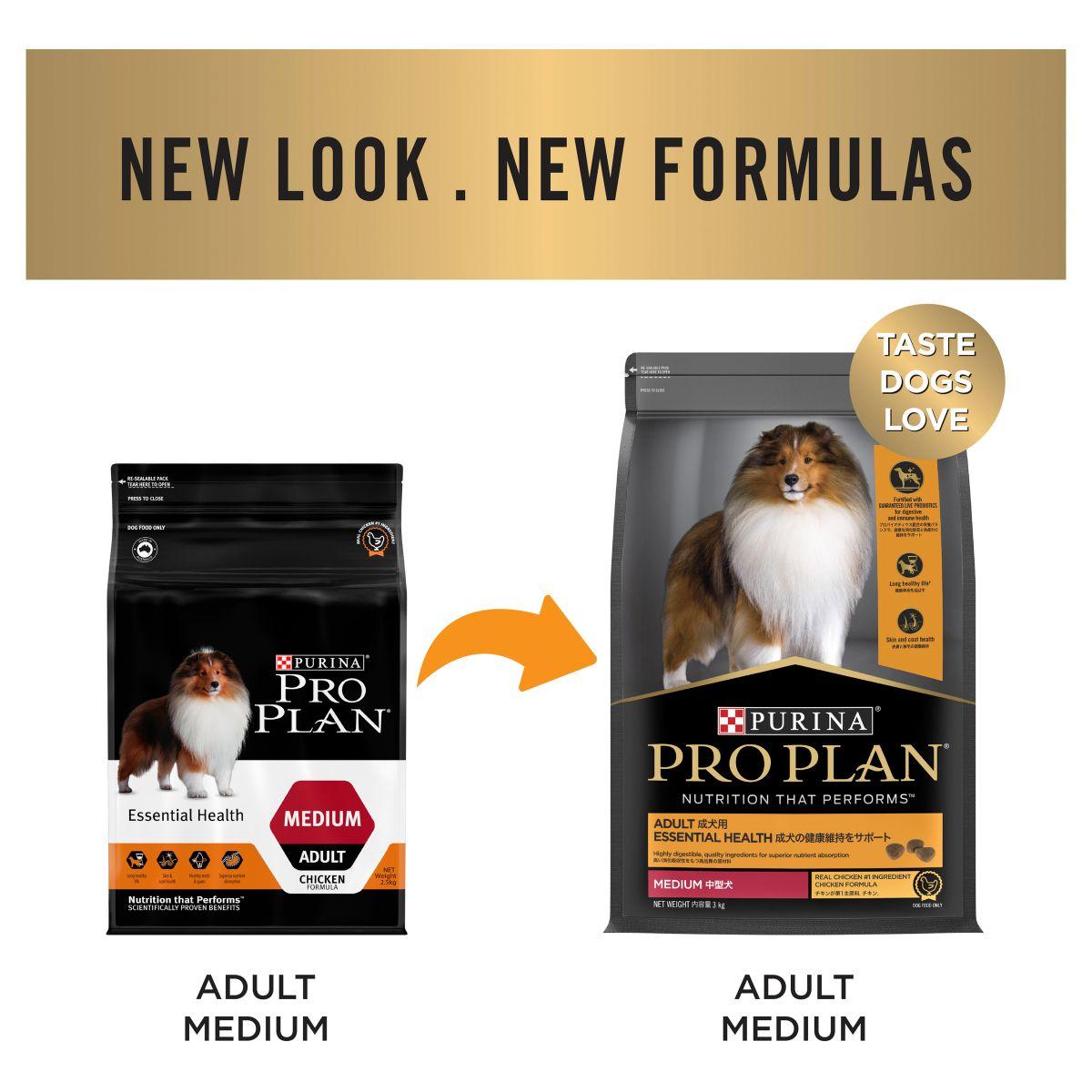 Pro Plan Medium Breed Adult Chicken Formula with Probiotics Dry Dog Food