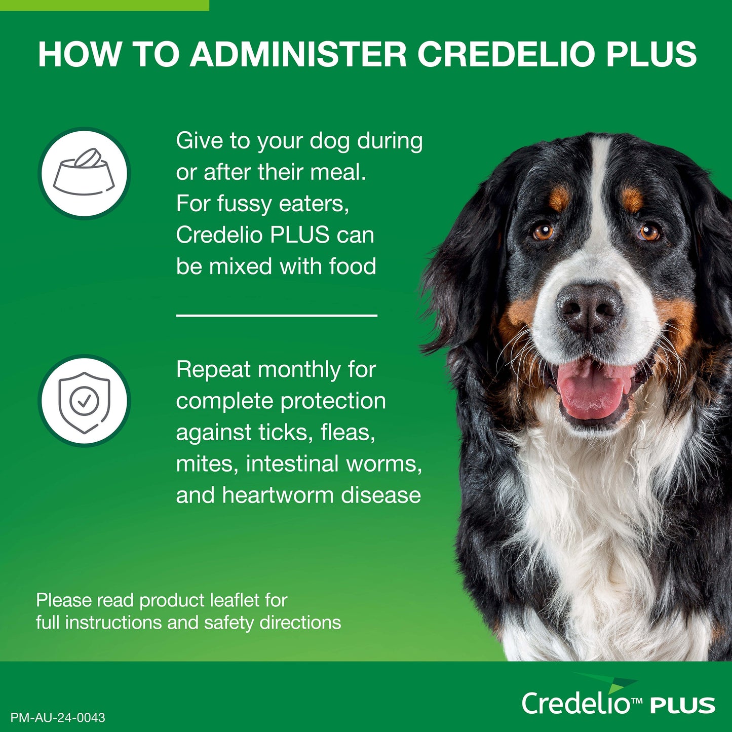 Credelio Plus Chewable Tablets For Large Dogs 11-22kg