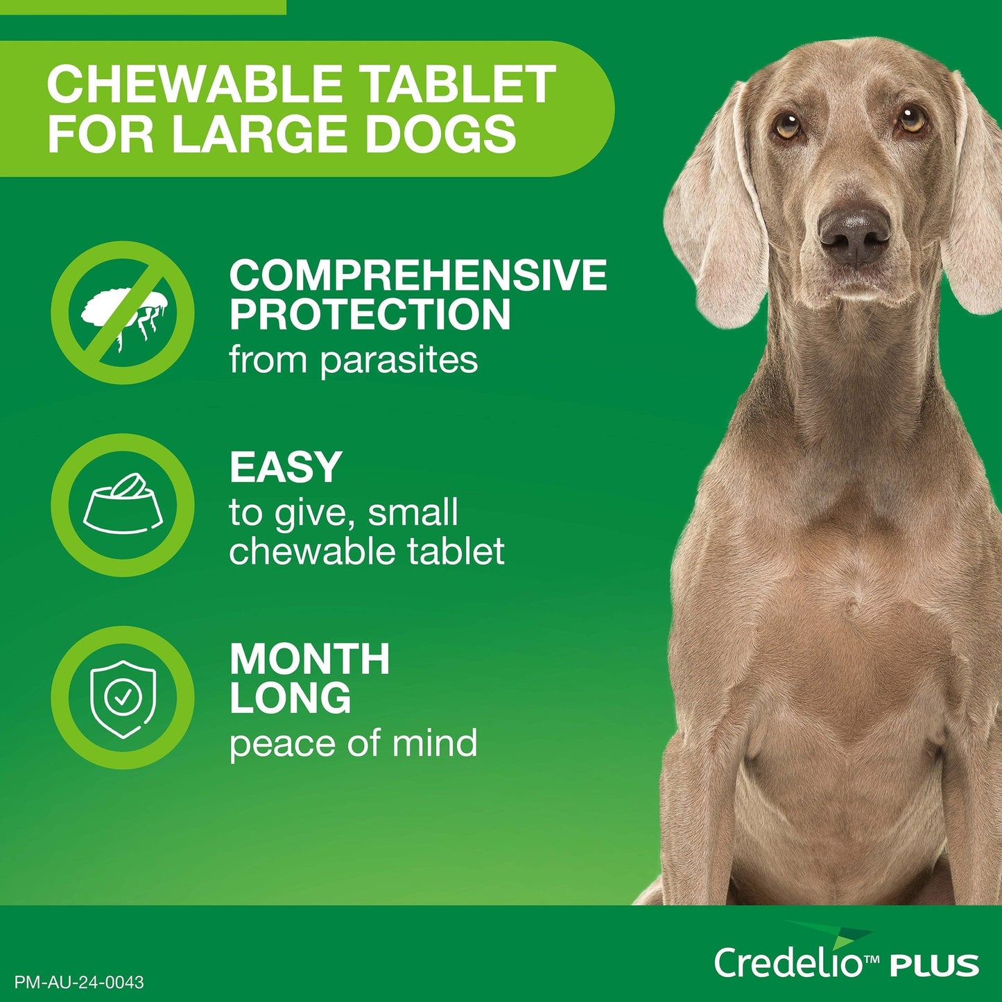 Credelio Plus Chewable Tablets For Large Dogs 11-22kg