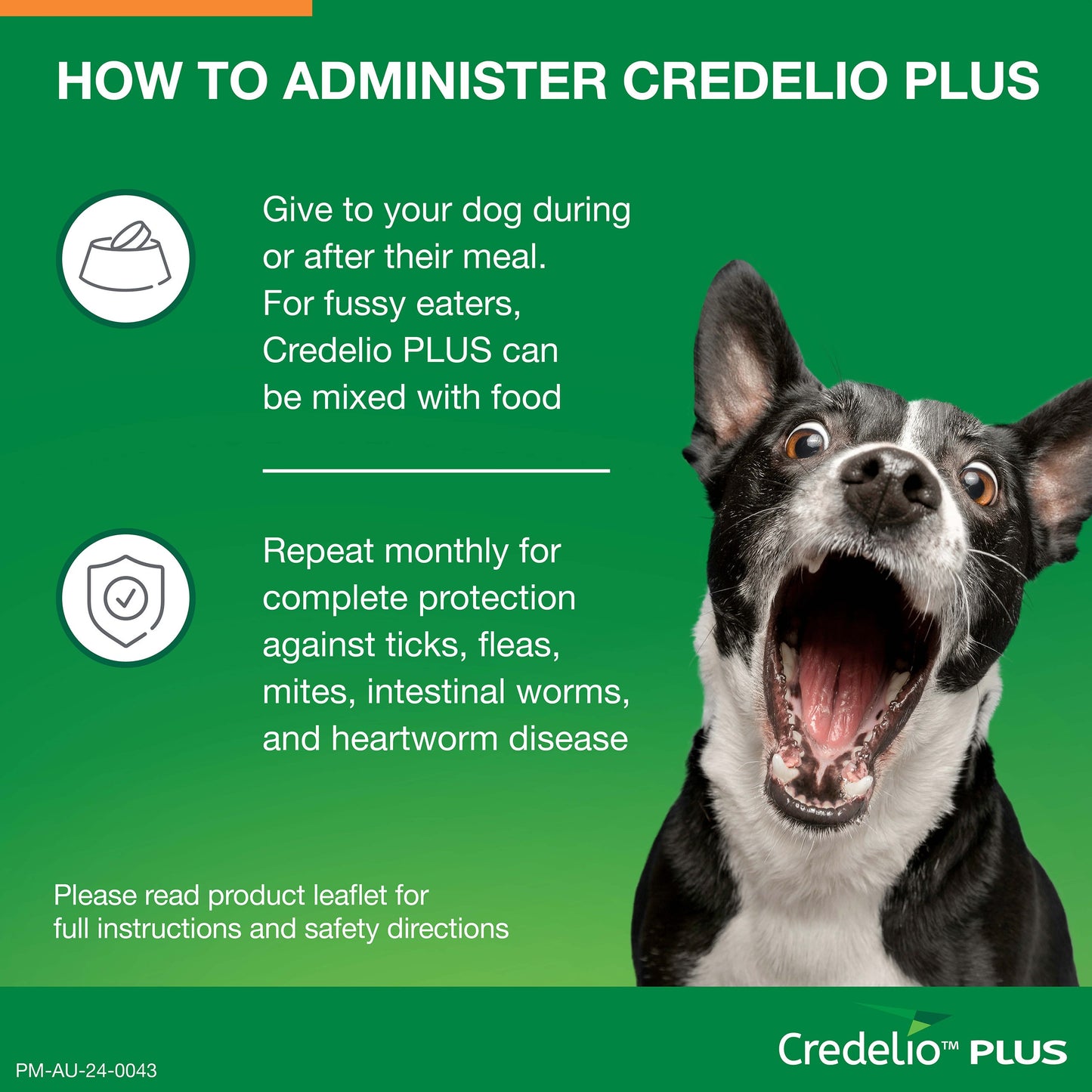 Credelio Plus Chewable Tablets For Medium Dogs 5.5-11kg