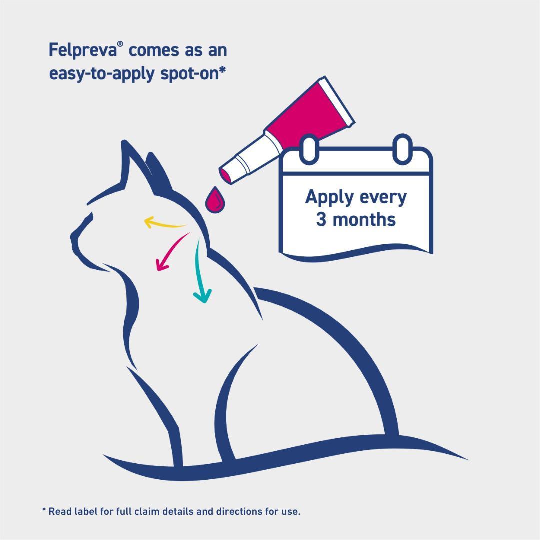 Felpreva Spot On Solution For Medium Cats 2.5-5kg