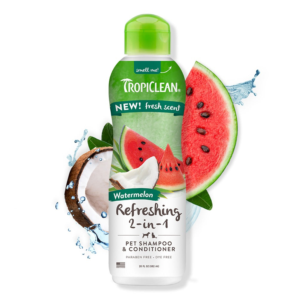 TropiClean Watermelon Refreshing 2-in-1 Shampoo and Conditioner