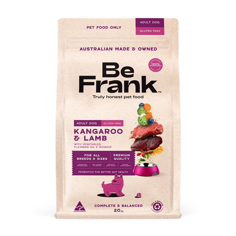Be Frank Kangaroo & Lamb Dry Dog Food