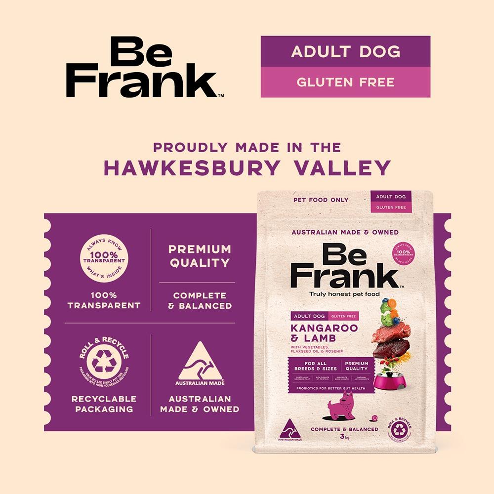 Be Frank Kangaroo & Lamb Dry Dog Food