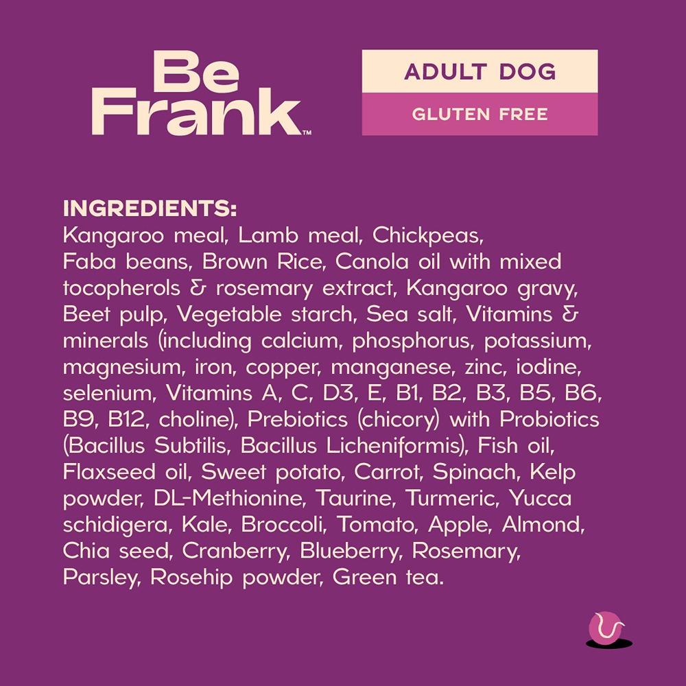 Be Frank Kangaroo & Lamb Dry Dog Food