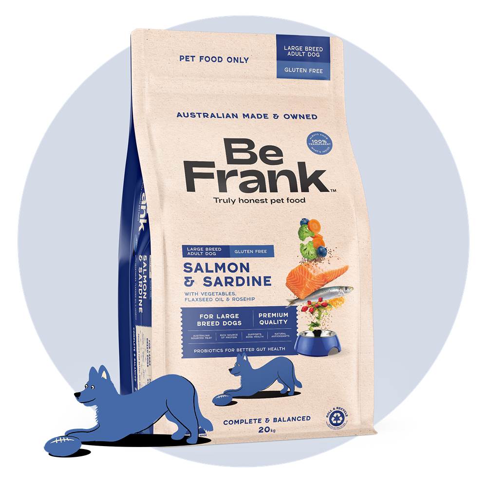 Be Frank Large Breed Salmon & Sardine Dry Dog Food