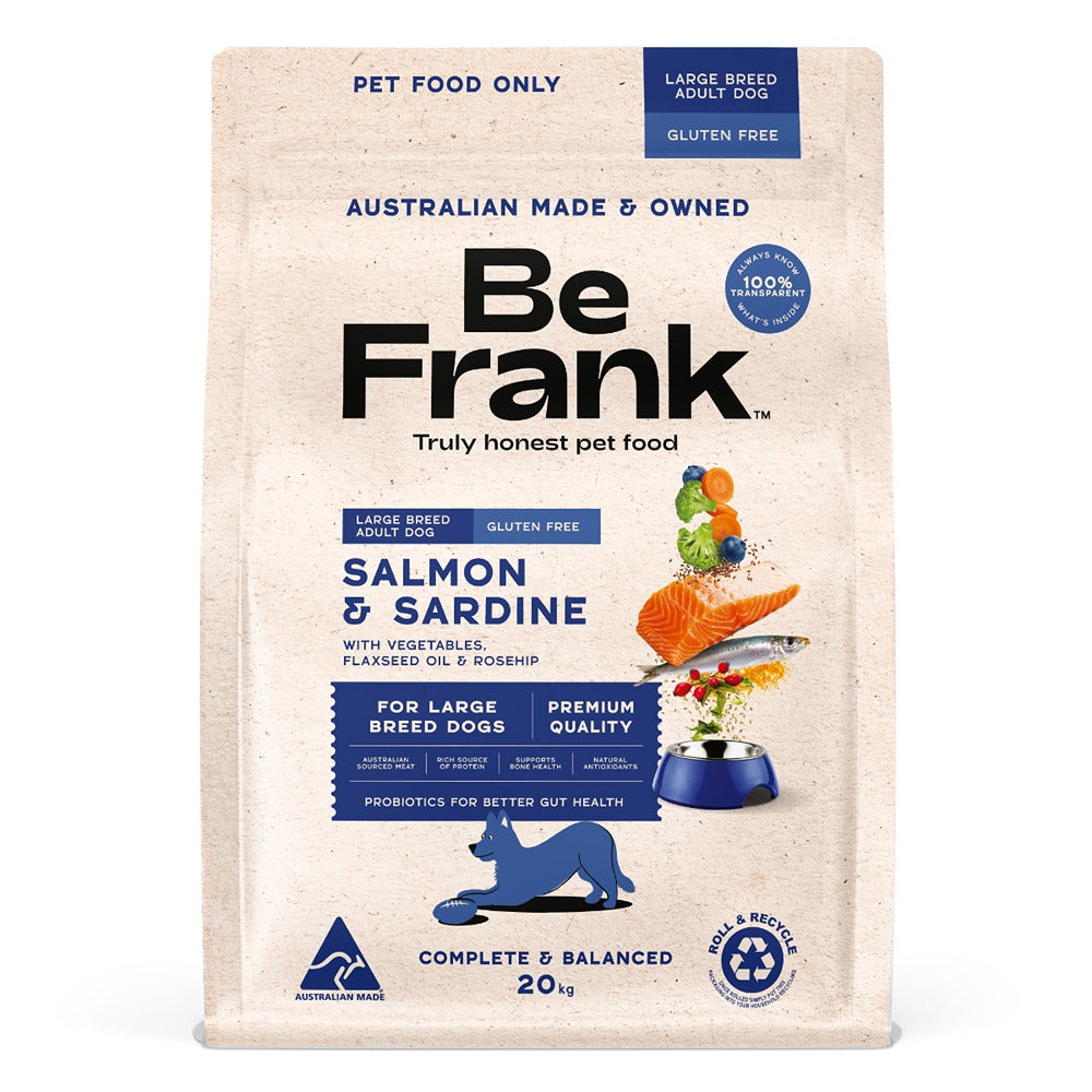 Be Frank Large Breed Salmon & Sardine Dry Dog Food