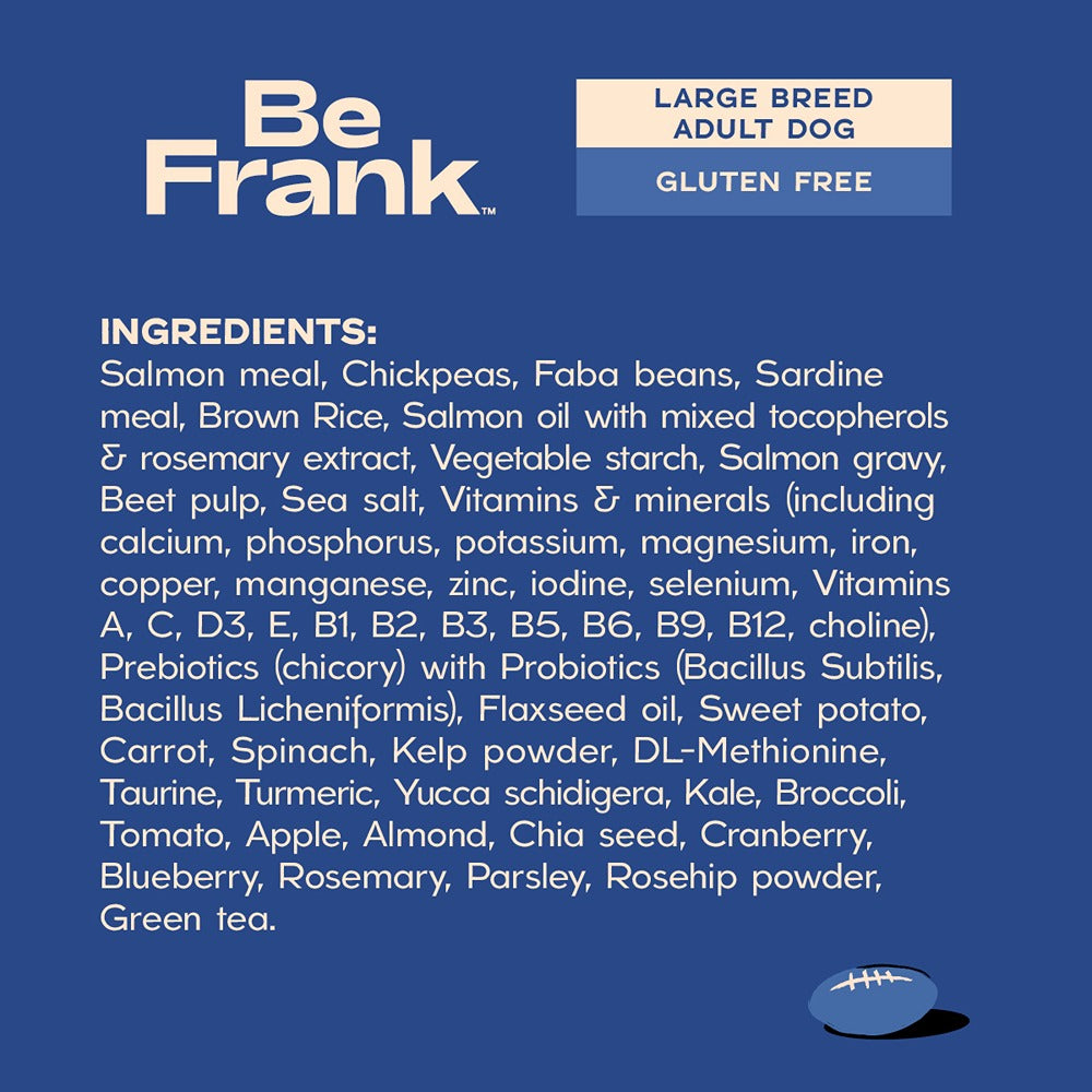 Be Frank Large Breed Salmon & Sardine Dry Dog Food